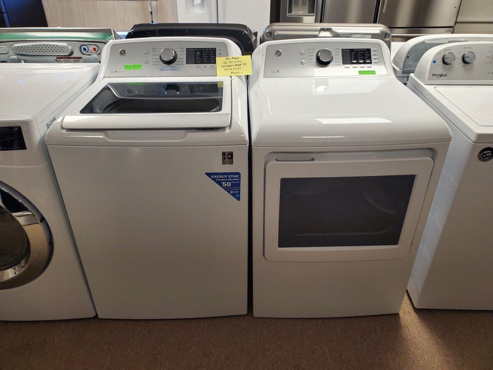 Brand New GE Top Load Washer And Dryer Set