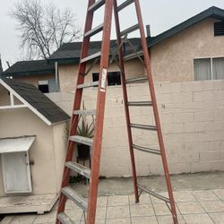 escalera de 12 pies de fibra de vidrio perfectas condiciones buena marca muy barata 