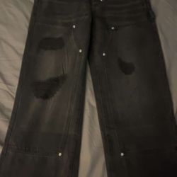 DOUBLE KNEE PURPULE JEANS 31