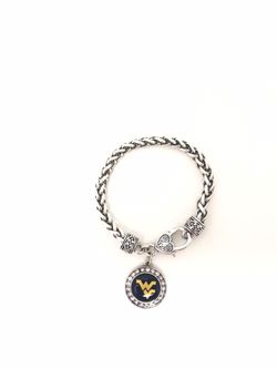 New WEST VIRGINIA University Mountaineers Charm Bracelet
