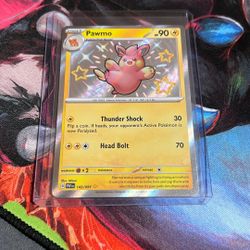 Pokemon Paldean Fates: Pawmo 143/091 Shiny Rare