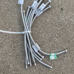 4 Faucet Steel-Flex 20" Hose - 3/8" Comp x 1/2" FIP