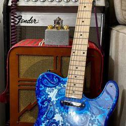 Paisley Telecaster Bill Crook Custom Copy NOT GENUINE Asia Made Tele
