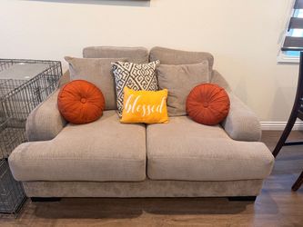 Sofa with love seat , dinning set with  8 chairs  coffee table