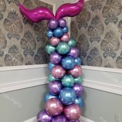 mermaid balloon arch 