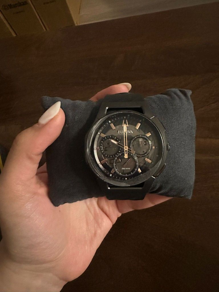 Bulova CURV Chronograph Dark Gray Watch 98A162