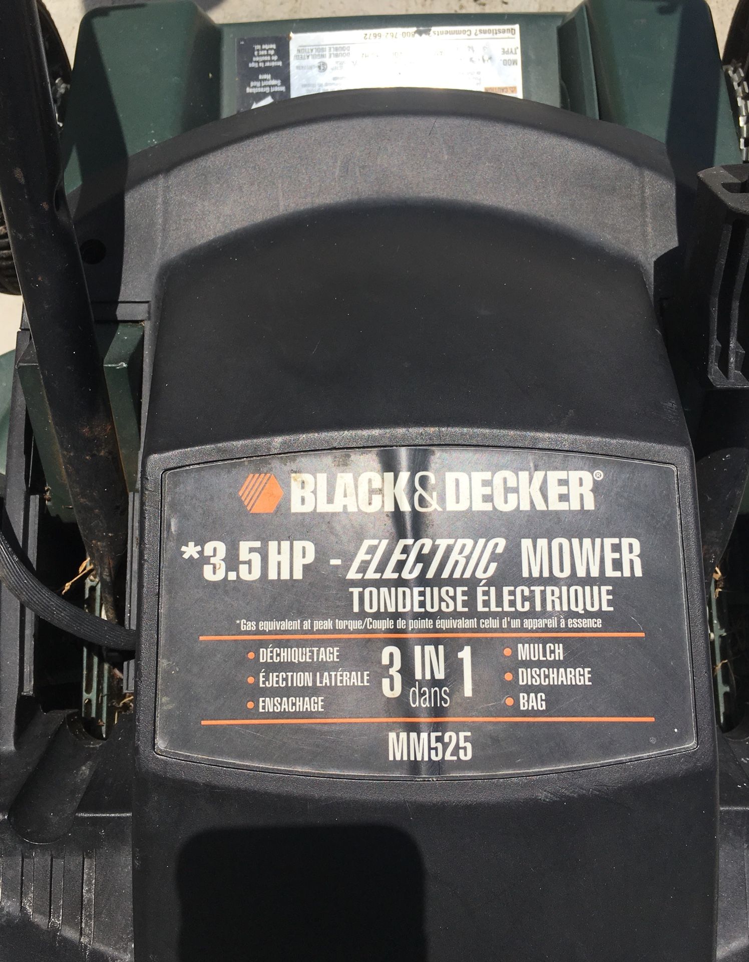 Black & Decker MM575 Lawn Hog 18-Inch 12 amp Electric Mulching Mower for  Sale in Oceanside, CA - OfferUp