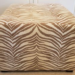 Animal Print Ottoman