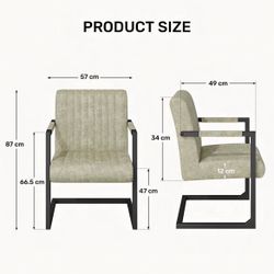 Brand New Faux Leather Chairs 2pcs