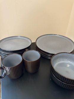 29-Piece At Home Stoneware Dinnerware Set – $80