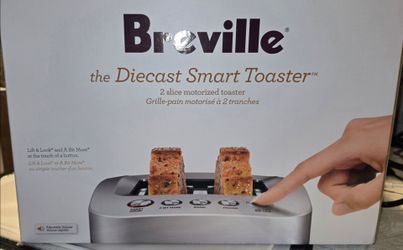 Breville BTA820XL Die-Cast Smart Toaster, 2 Slice, Brushed Stainless Steel
Toast bagels and thick bread evenly in wide slots with variable browning co