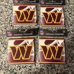 Washington Commanders Ceramic Coasters 