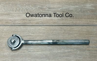 Vintage Owatonna Tool Co 1/2" Swivel Head Ratchet - Pat. Pending