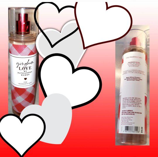 BATH AND BODY WORKS "GINGHAM LOVE!" FRAGRANCE SPRAY FULL SIZE NEW!