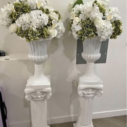 Column/pillars With Floral Arrangement/ Wedding Decor