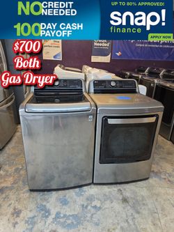 LG Top Loads Washer & Gas Dryer