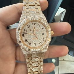 Ap 15400 Box & Paper Vs Natural Diamonds Rose Gold 