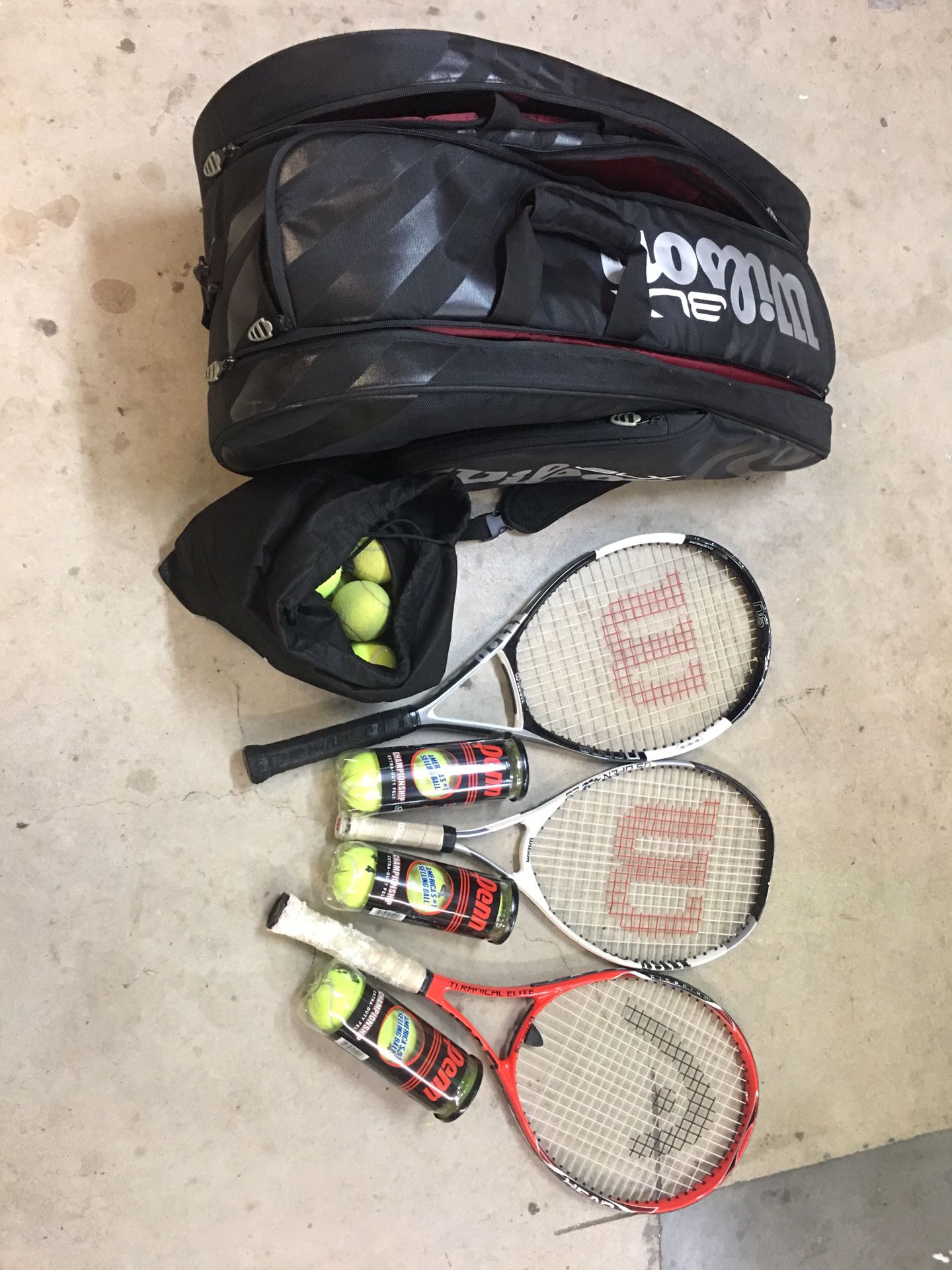 Tennis Rackets and supplies