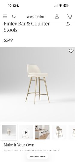 80% off! West Elm Finley Counter Stools (Set of 2)