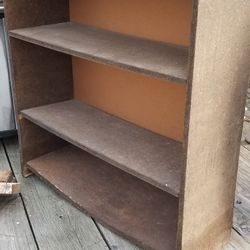 Old Brown Bookshelf
