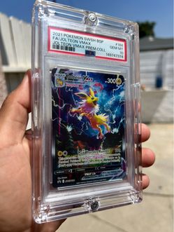 2021 POKEMON SWSH BLACK STAR PROMO #184 FA/JOLTEON VMAX PREM.COLL PSA 10