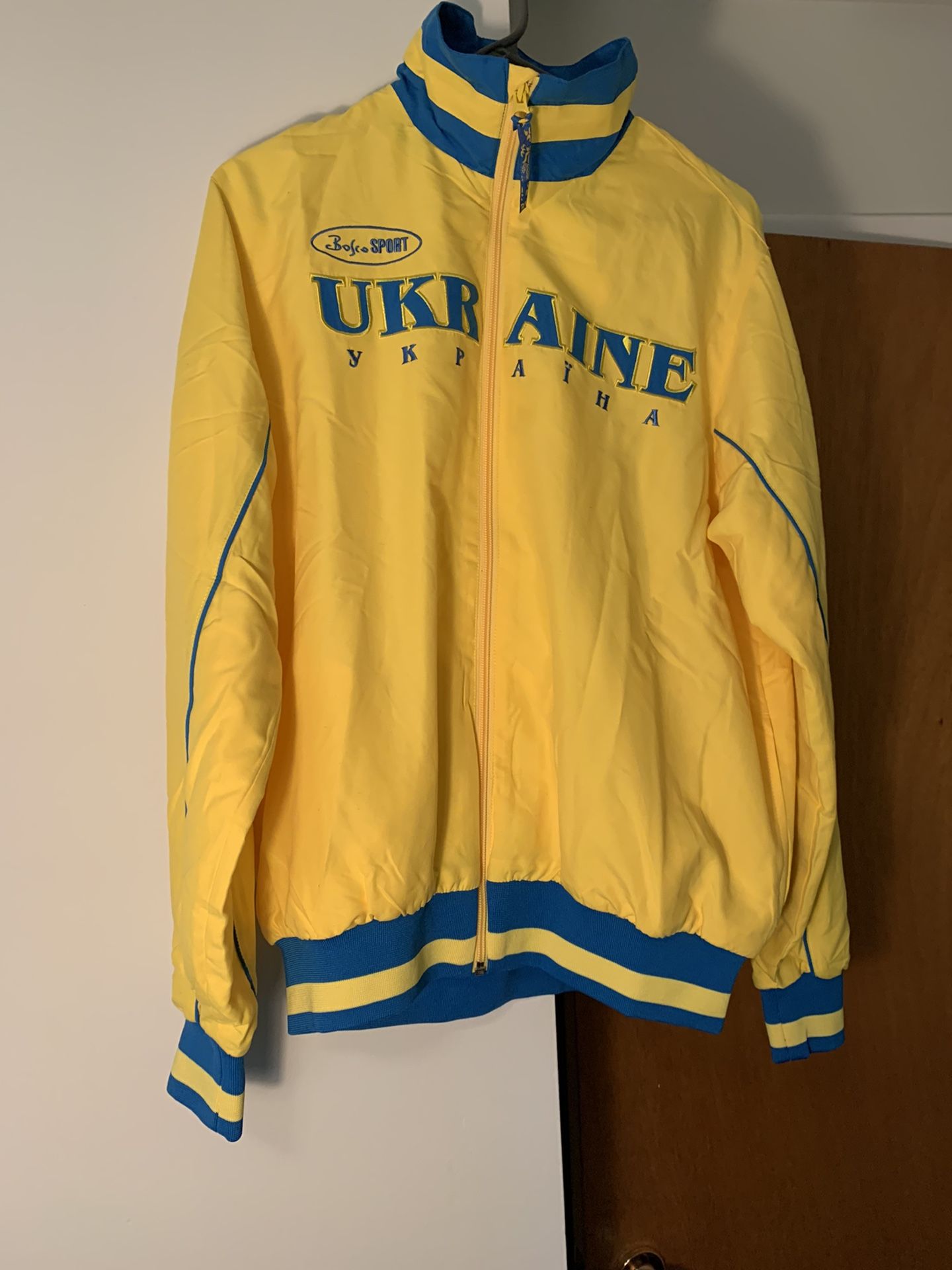 BOSCO Medium Ukraine Womens National Team Track Jacket Training Sweatshirt Olympic New
