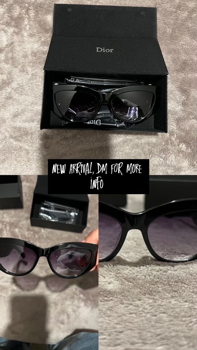 Dior Black Frame Sunglasses š¶ļø