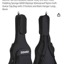 Donner Brand Guitar Case For 36 Inch Acoustic Guitar