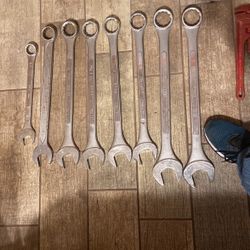 Further Info In Size All Different Size Open Boxed End Wrenches. see Photos For Further Info In Size