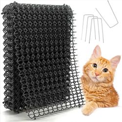 8 Pack Cat Deterrent Spike Mats – Indoor Outdoor Garden & Furniture Protection