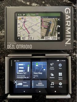 GARMIN DEZL OTR1010. Semi truck navigation.