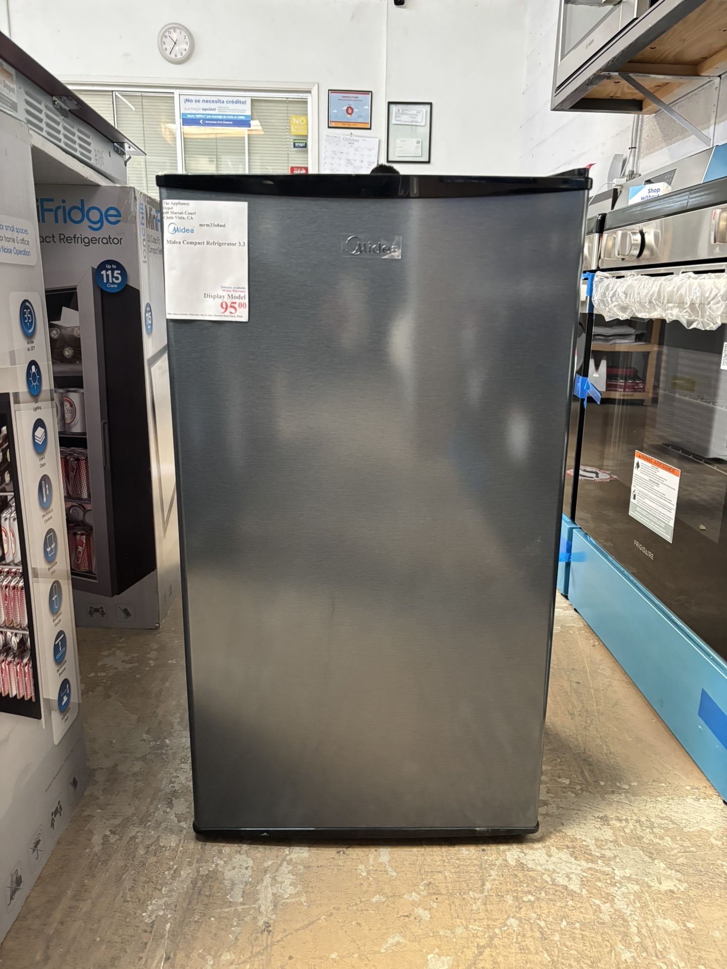 New Midea Compact Refrigerator 3.3 Cu Ft