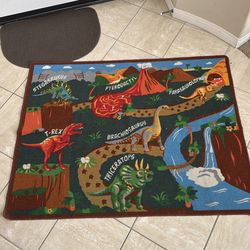 Dinosaur kids rug