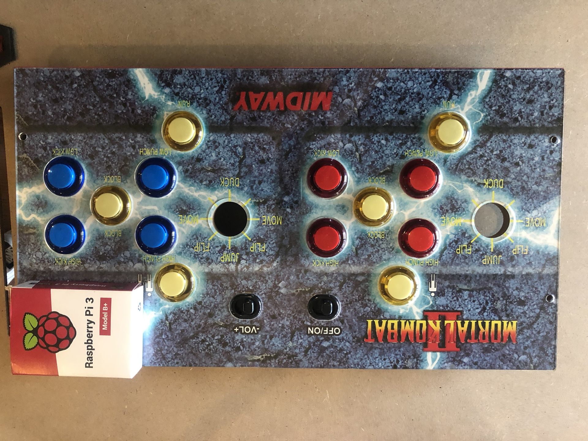 1up arcade mortal kombat raspberry pi kit