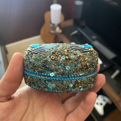 blue tiny jewelry box