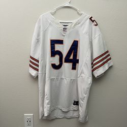 NIKE CHICAGO BEARS #54 URLACHER SIZE 48 ON FIELD JERSEY