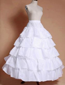 4 hoop layered petticoat