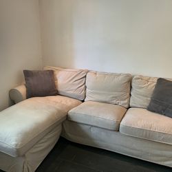 IKEA New Sofa Ektor, 2 Seats Sofa With Chaise Longueur 