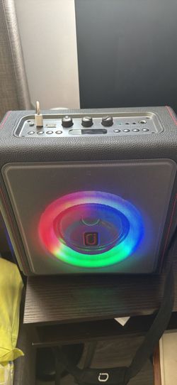 Karaoke Machine, Portable Bluetooth 5.3 Speaker with 2 Wireless Microphones for Adults, PA System with Pitch Correction & Echo Adjustment, Supports TW