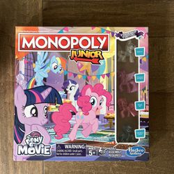 Monopoly Junior, My Little Pony Movie Edition MLP [Board Game]