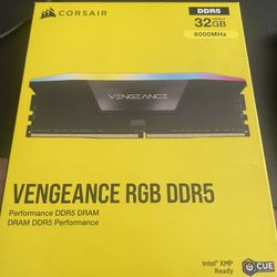 CORSAIR - VENGEANCE RGB 32GB (2x16GB) DDR5 6000MHz C36