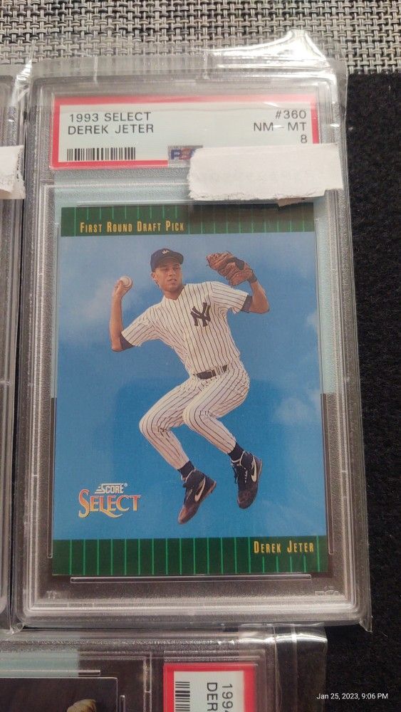 Derek Jeter 2021 Master Fusion 1993 Pinnacle Baseball Rookie Card & Jersey  Relic Piece for Sale in Gilbert, AZ - OfferUp