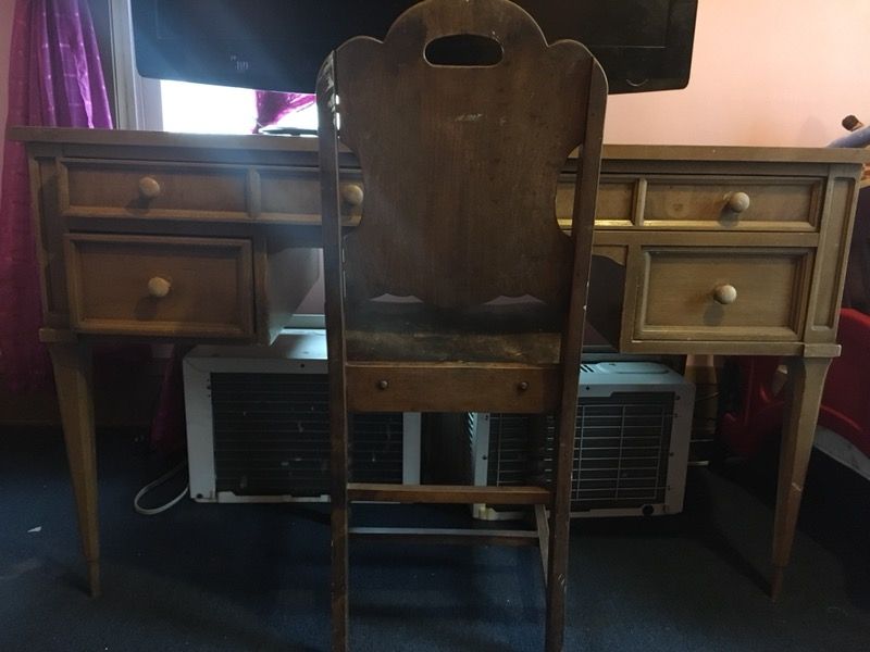 Antique Desk & Chair