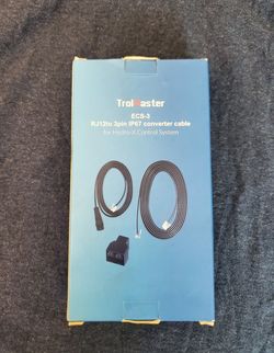 Trolmaster ECS-3- RJ12 To 3pin IP67 Converter Cable For Hydro-X Control System-New
