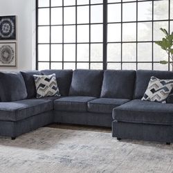 Albar Place Cobalt 2-Piece LAF Chaise Sectional ( sectional couch sofa loveseat recliner options