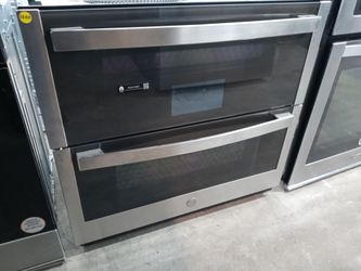 GE Profile 30" stainless steel 5.0 cu. ft. double wall oven - Free delivery