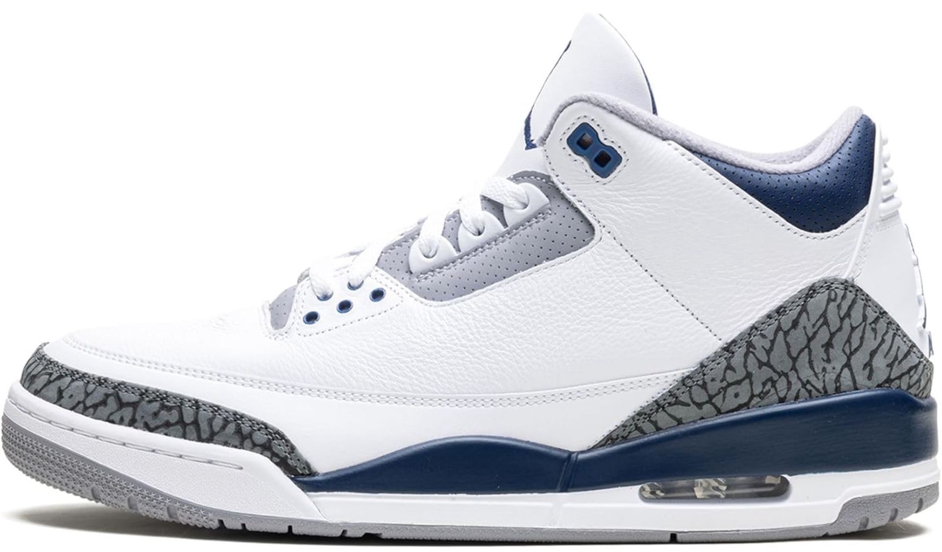 Nike Air Jordan 3 Retro White, Midnight Navy Size 14