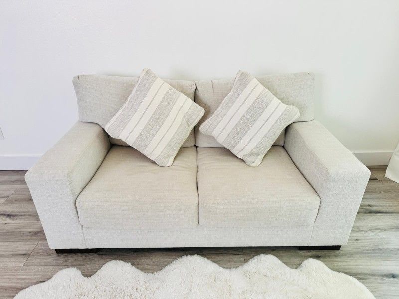 Ashley Maggie Loveseat – Light Beige