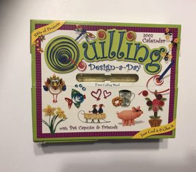 Quilling design -a day 2007 calendar