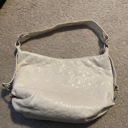 White Leather Handbag